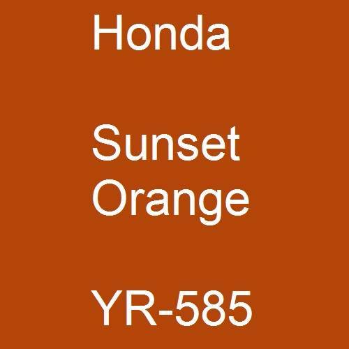 Honda, Sunset Orange, YR-585.